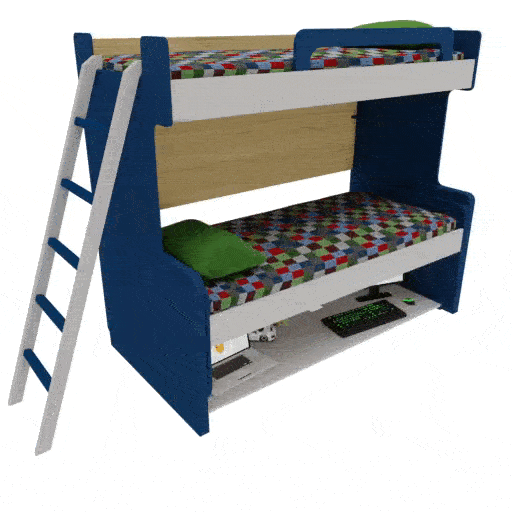 Herraje para cama de 1 plaza (Attractive) - Hiddenbed